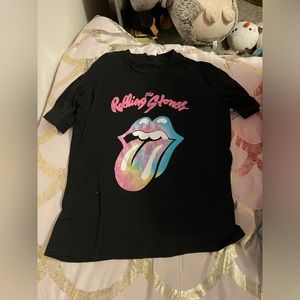 black rolling stones graphic tee